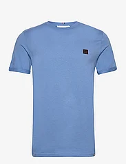 Les Deux - Piece T-Shirt - tavalised t-särgid - washed denim blue/ebony brown-dusty - 0