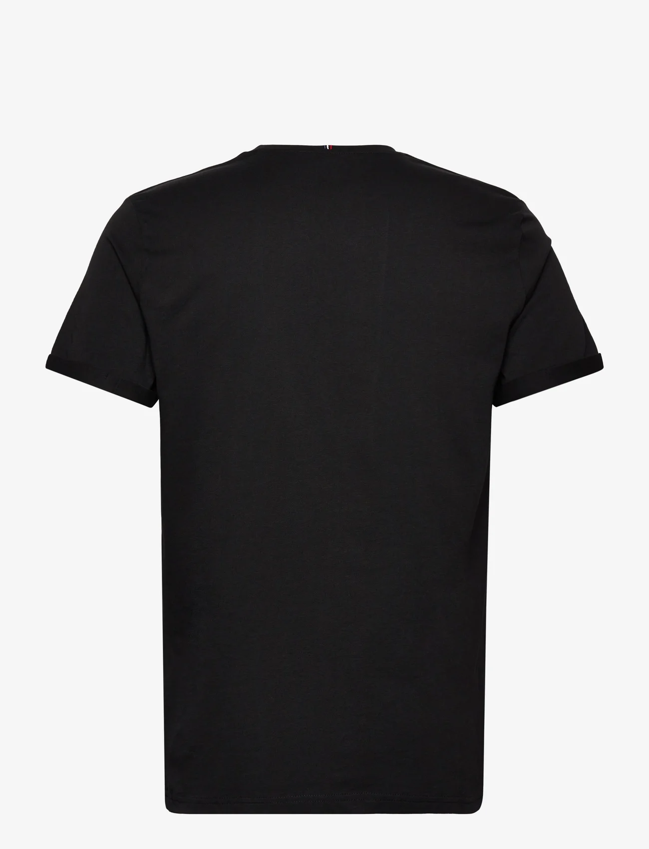 Les Deux - Piece T-Shirt - laisvalaikio marškinėliai - black/washed denim blue-white - 1