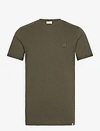 Piece T-Shirt - OLIVE NIGHT MELANGE/DUSTY MOSS-OLIV