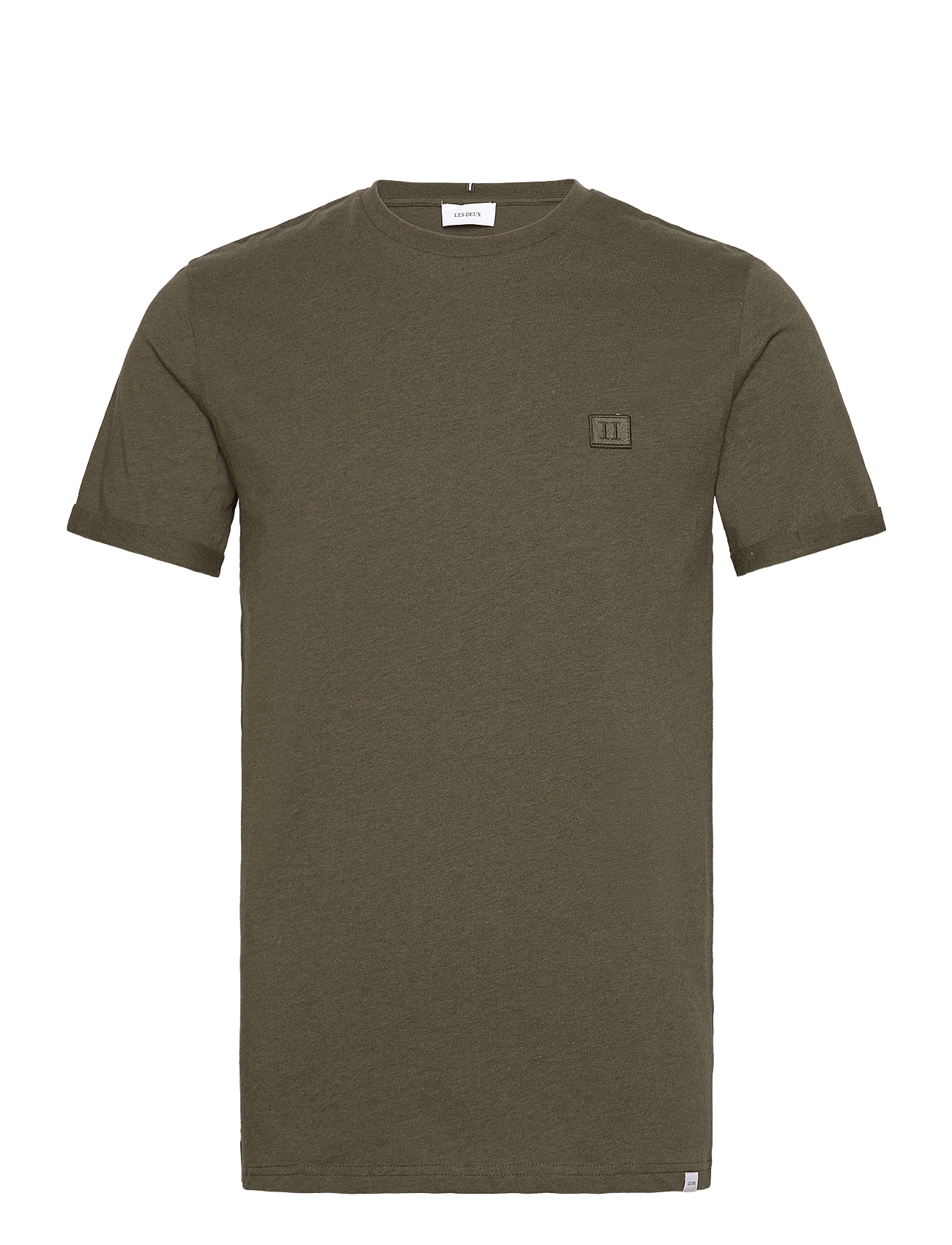 Piece T-Shirt - OLIVE NIGHT MELANGE/DUSTY MOSS
