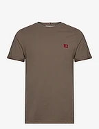 Piece T-Shirt - MOUNTAIN GREY/BURNT RED-DARK SAND