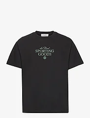 Les Deux - Sporting Goods T-Shirt 2.0 - tavalised t-särgid - black/vineyard green - 0