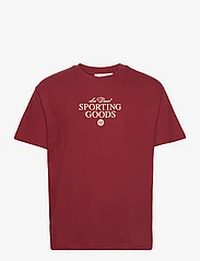 Les Deux - Sporting Goods T-Shirt 2.0 - tavalised t-särgid - burnt red/lemon sorbet - 0