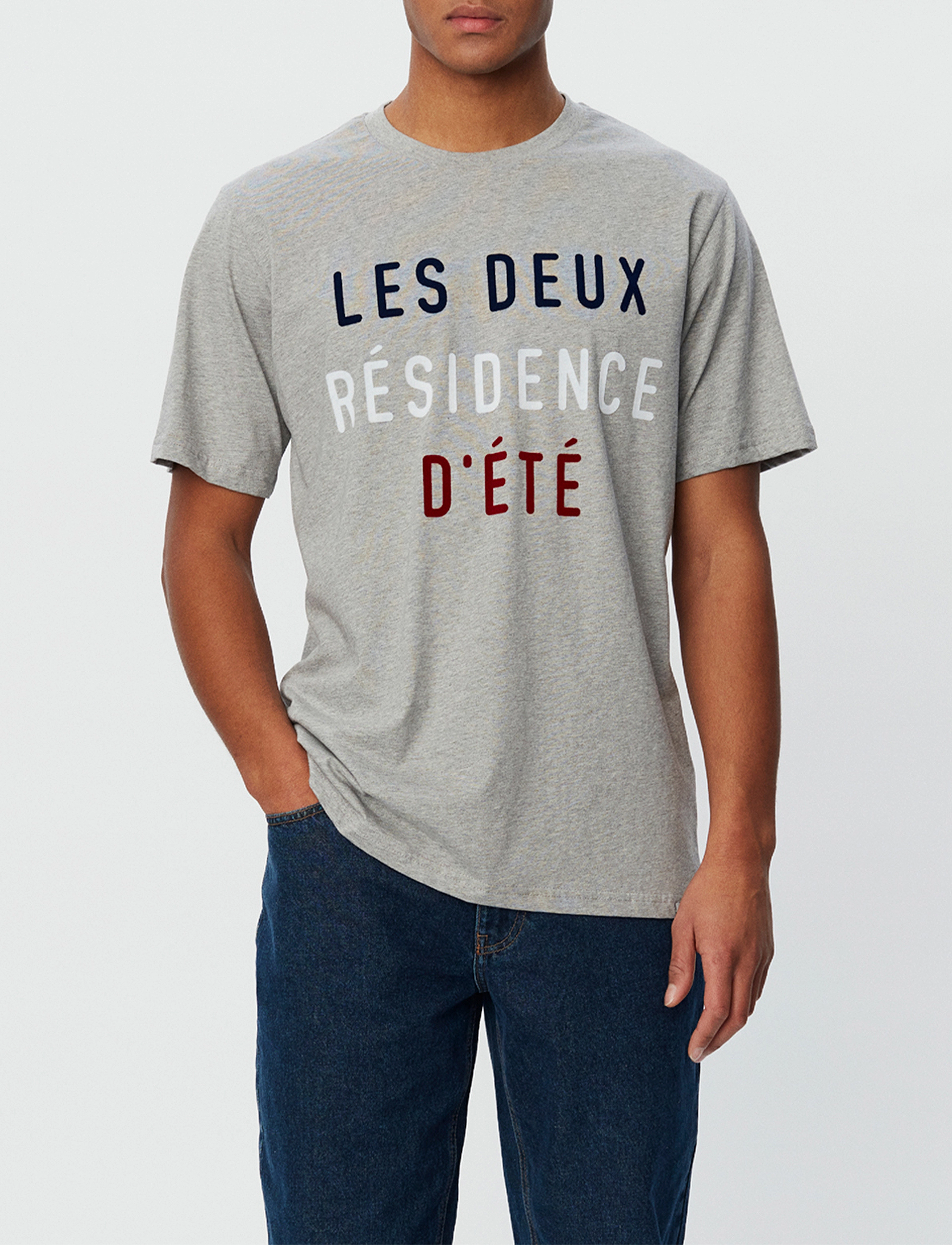 Les Deux - Résidence T-Shirt - light grey mÉlange - 2