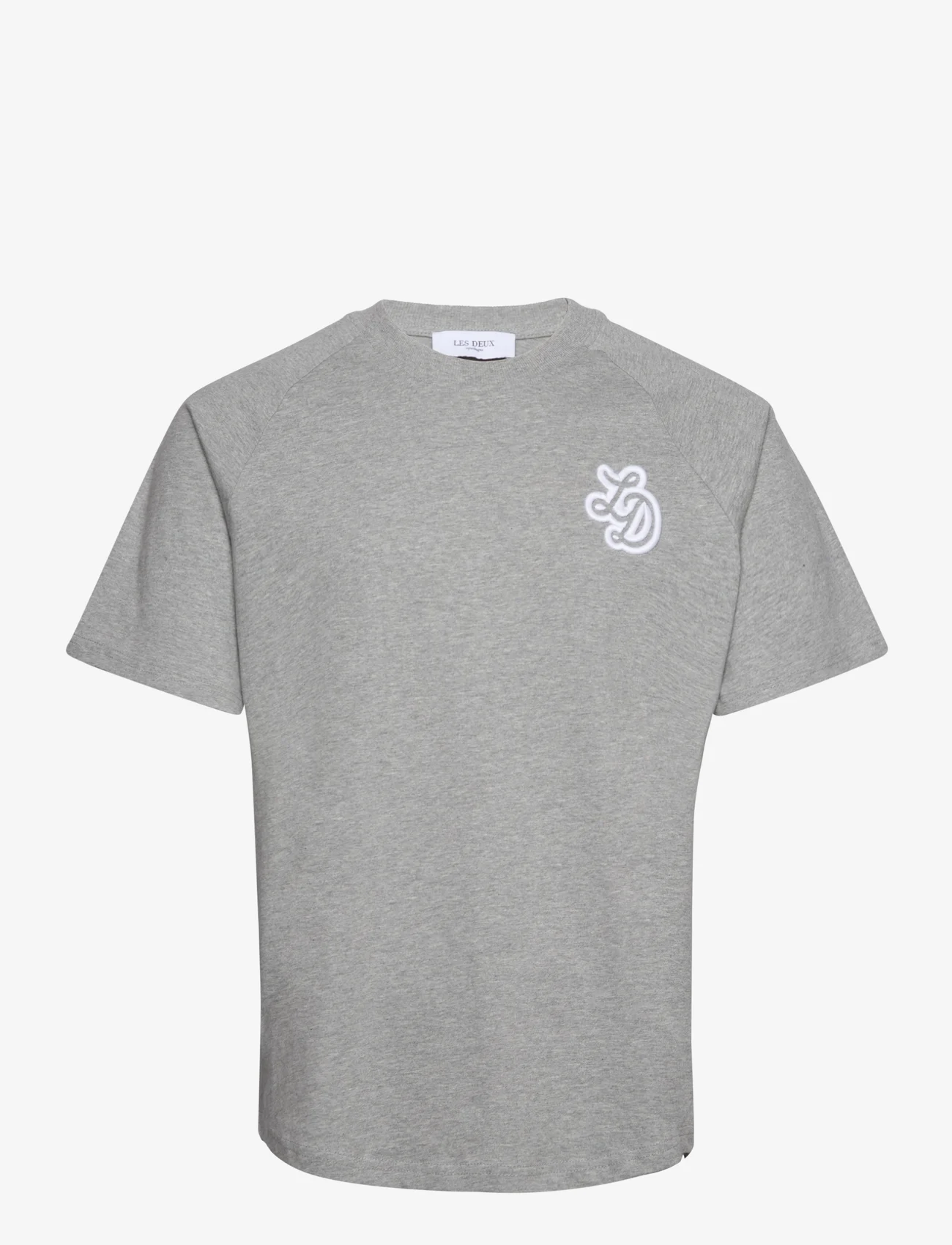 Les Deux - Darren T-Shirt - laveste priser - light grey mÉlange - 0