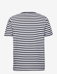 Les Deux - Adrian Stripe T-Shirt - korte mouwen - dark navy/white - 1