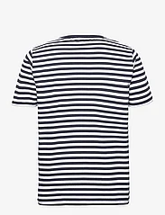 Les Deux - Adrian Stripe T-Shirt - marškinėliai trumpomis rankovėmis - dark navy/white - 1