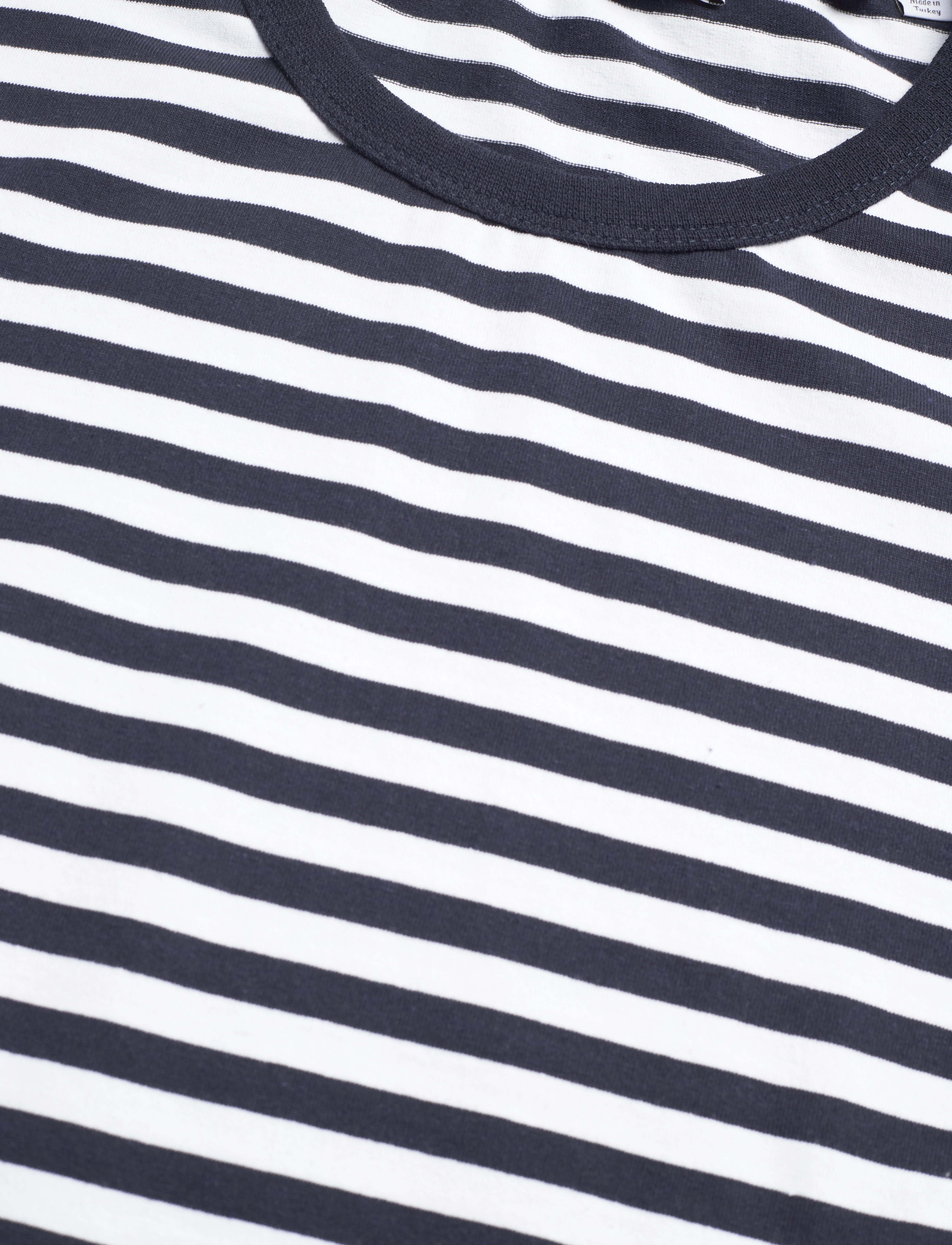 Les Deux - Adrian Stripe T-Shirt - dark navy/white - 2