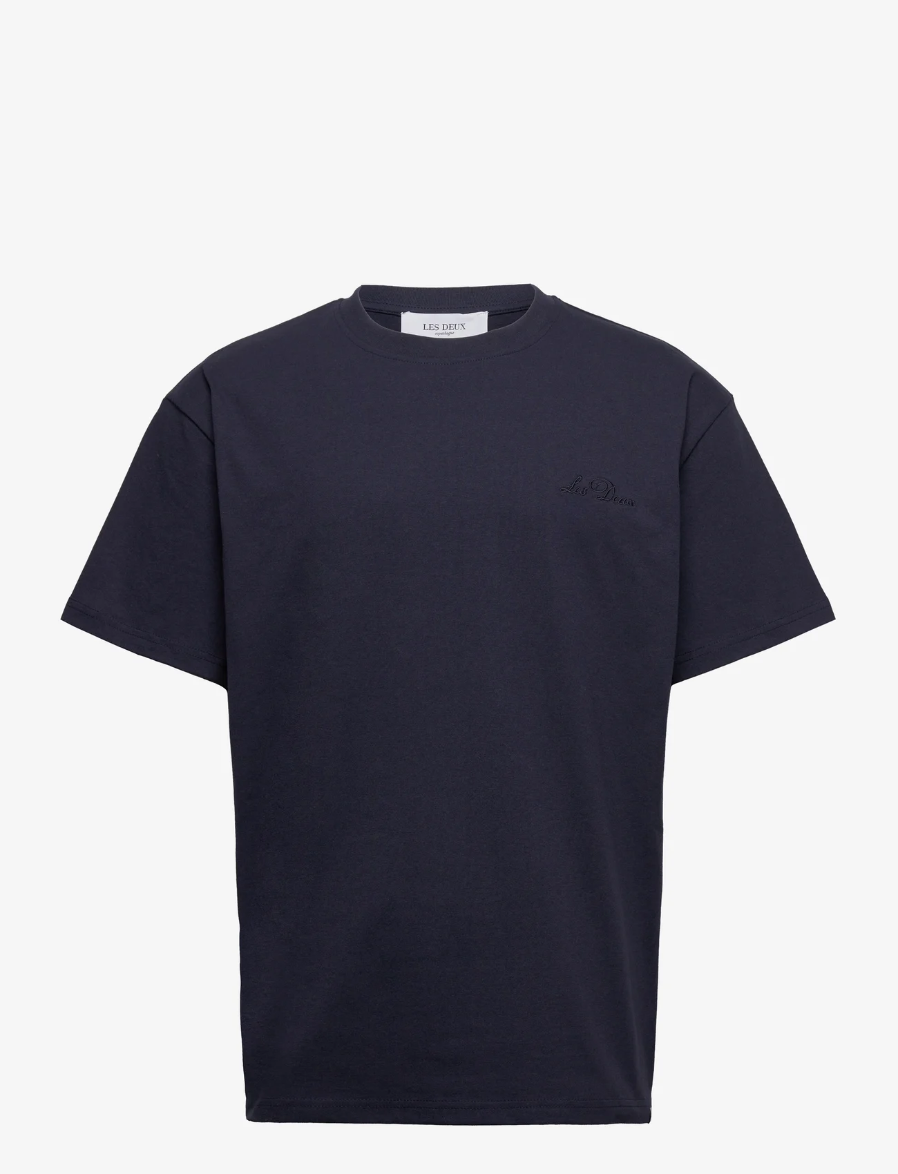 Les Deux - Crew T-Shirt - basic t-shirts - dark navy - 0
