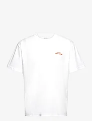 Les Deux - Crew T-Shirt - nordischer stil - white/signal orange - 1