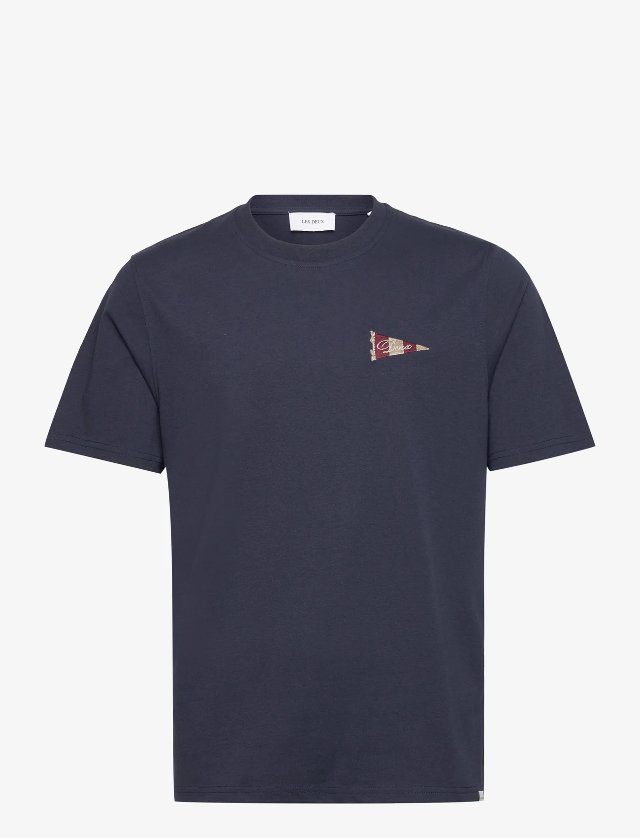 Les Deux - Flag T-Shirt - t-shirts - dark navy - 0