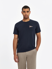 Les Deux - Flag T-Shirt - t-shirts - dark navy - 2