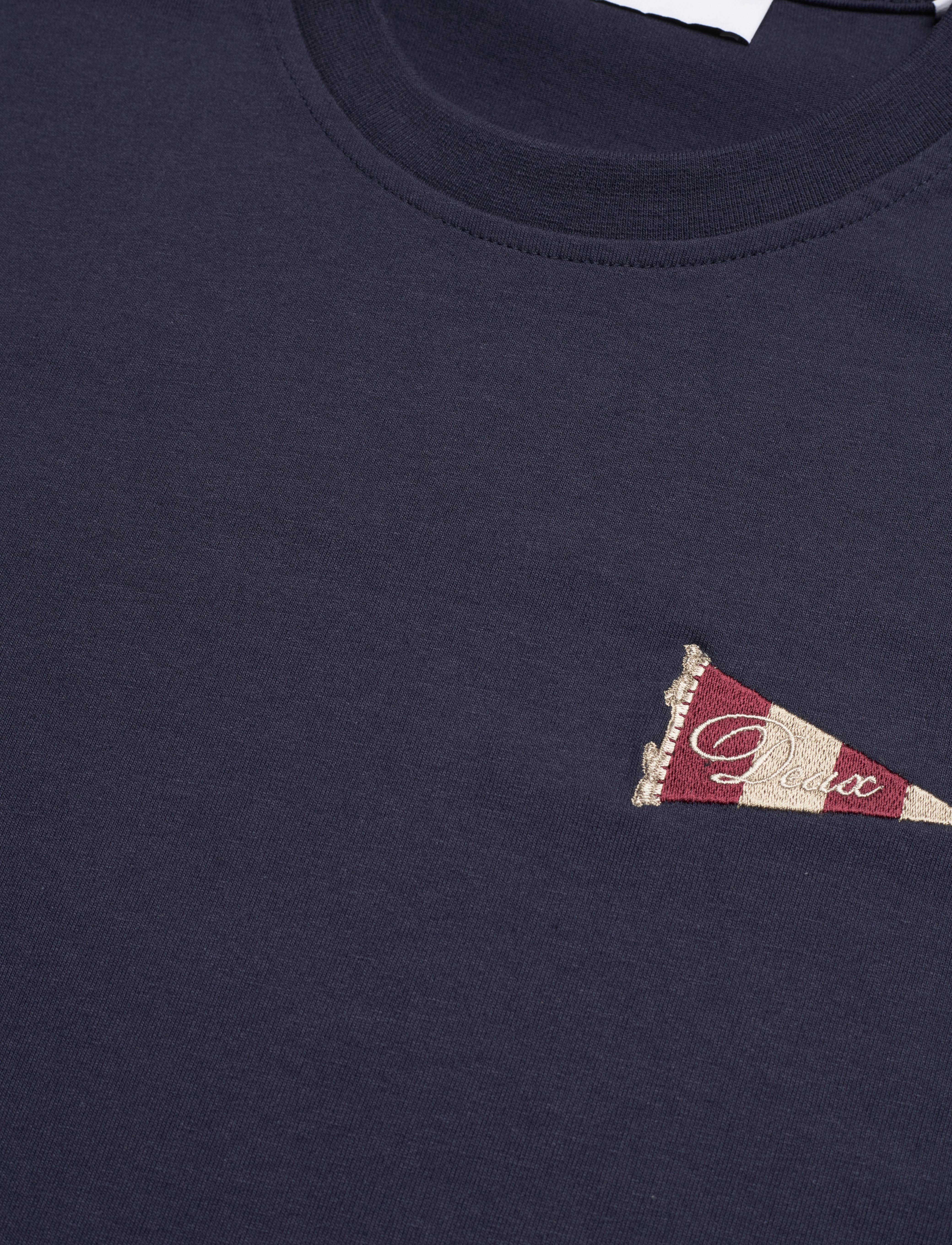 Les Deux - Flag T-Shirt - dark navy - 3