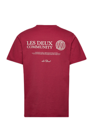 Les Deux - Community T-Shirt - t-shirts - burnt red/light sand - 2