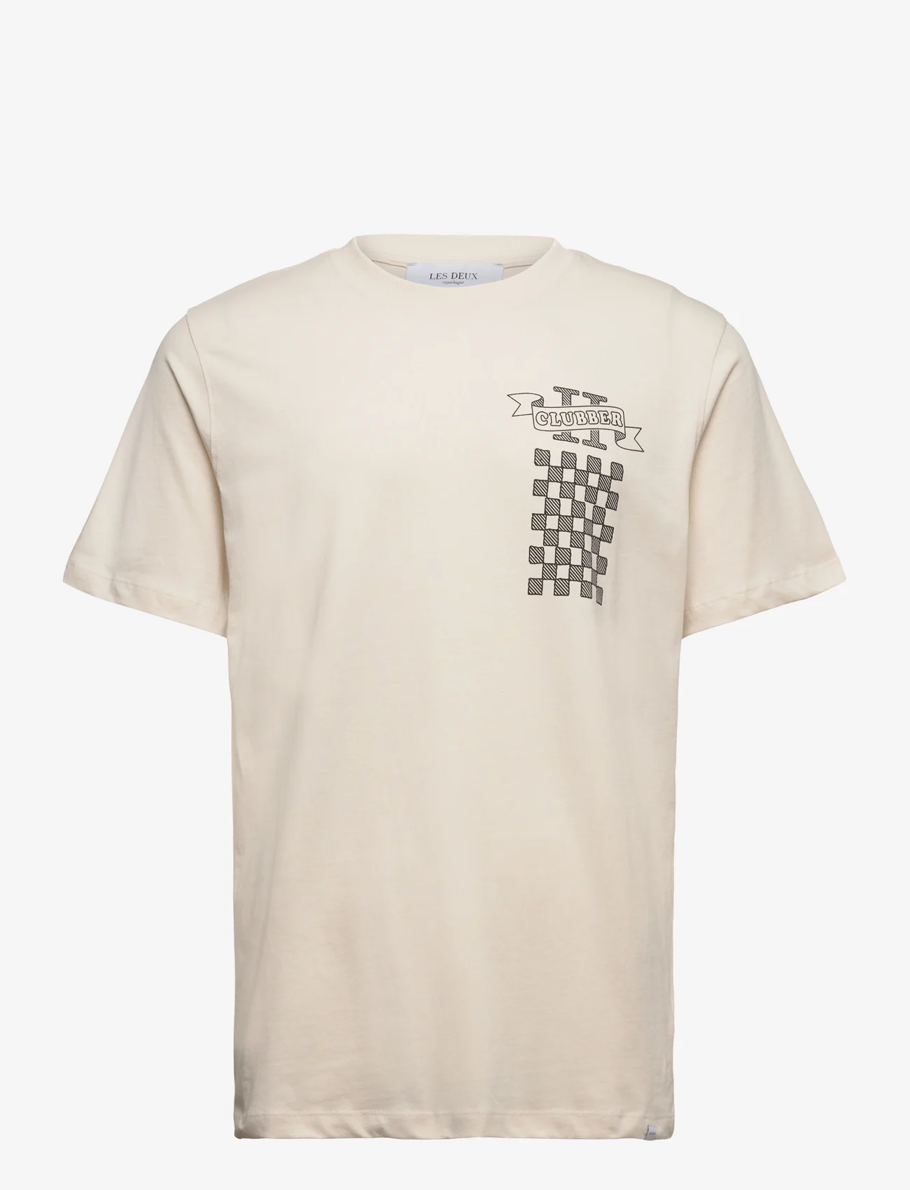 Les Deux - Clubbers T-Shirt - kurzärmelige - ivory/black - 0