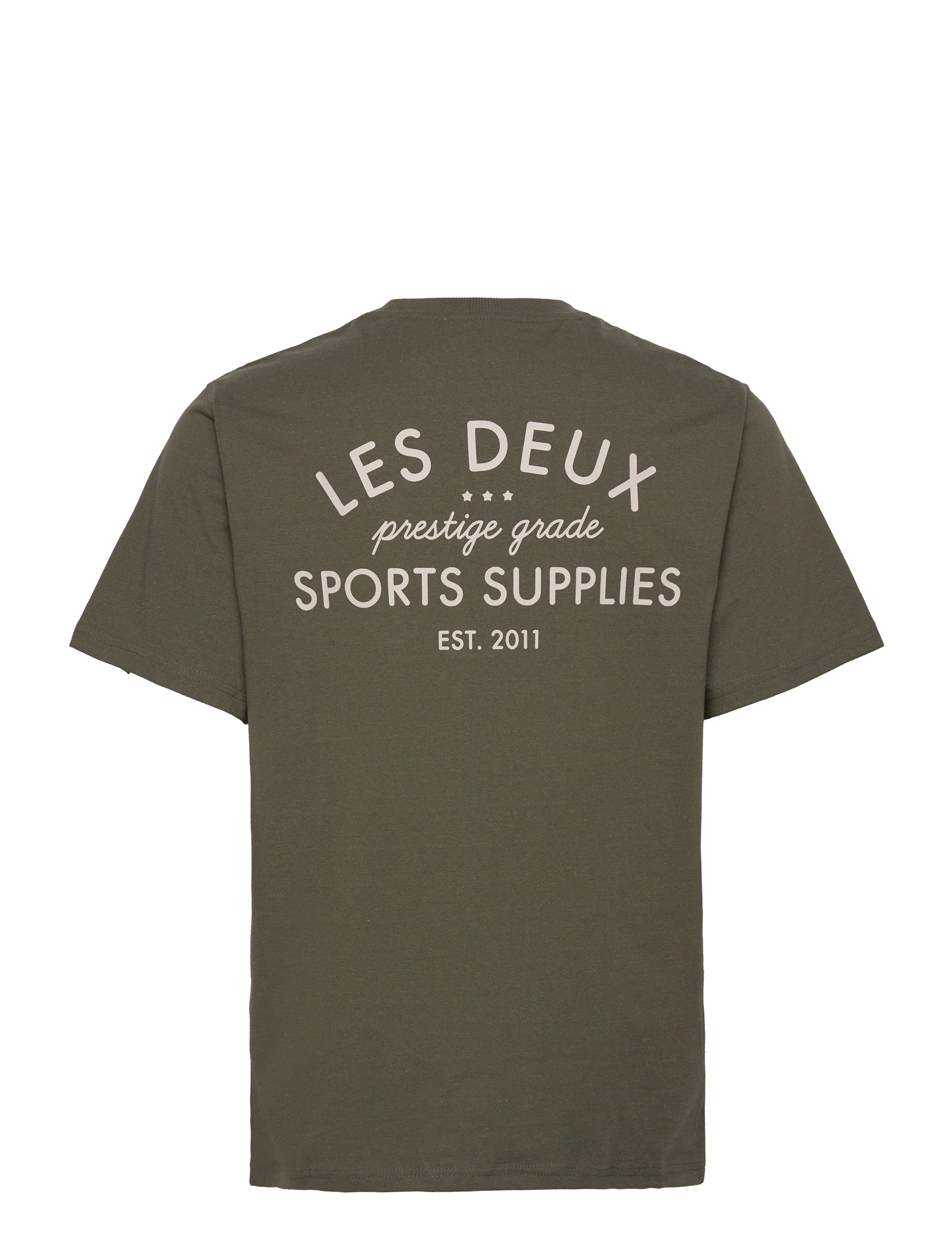 Les Deux - Supplies T-Shirt - olive night/ivory - 1