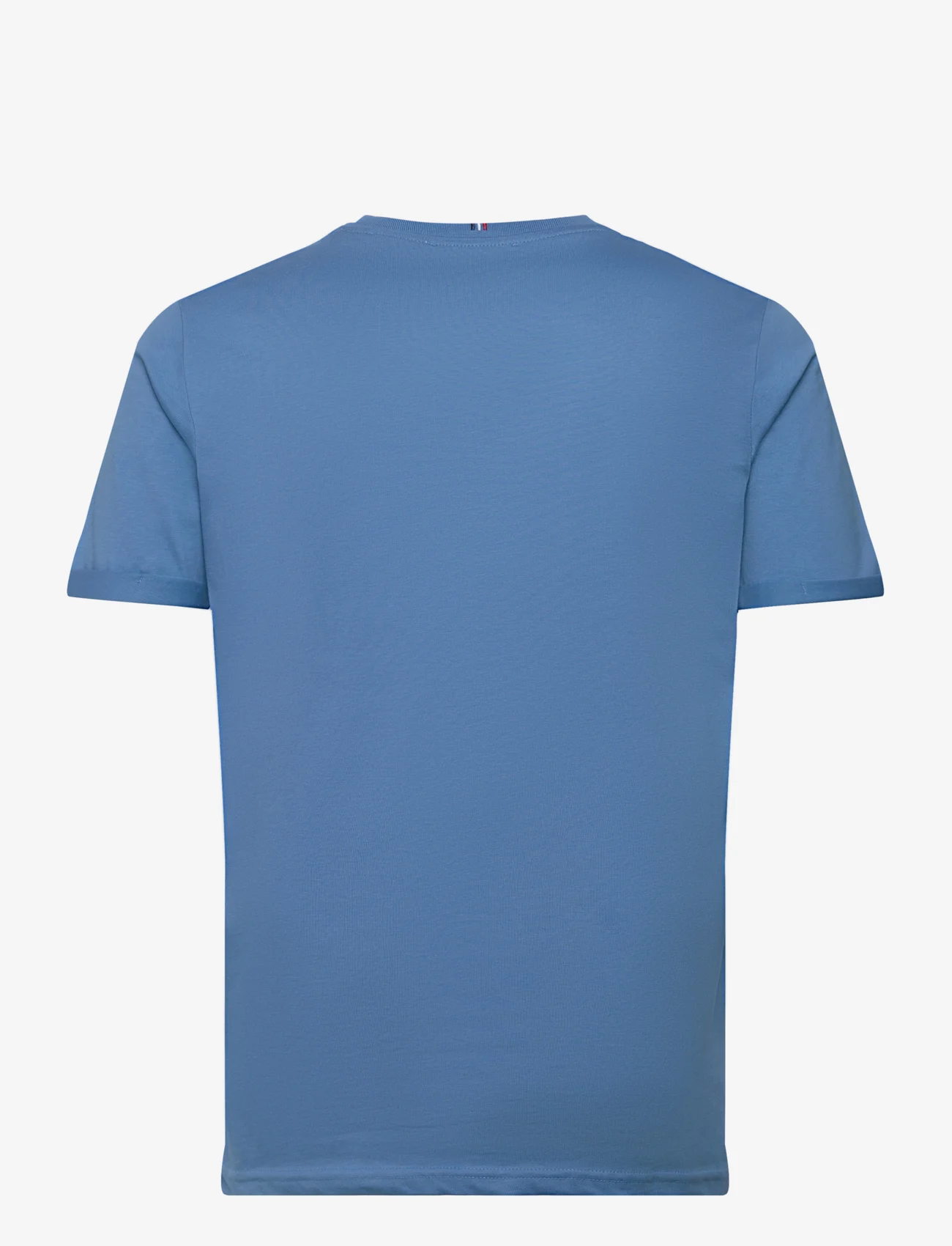 Les Deux - Nørregaard T-Shirt - Seasonal - lägsta priserna - washed denim blue/orange - 1
