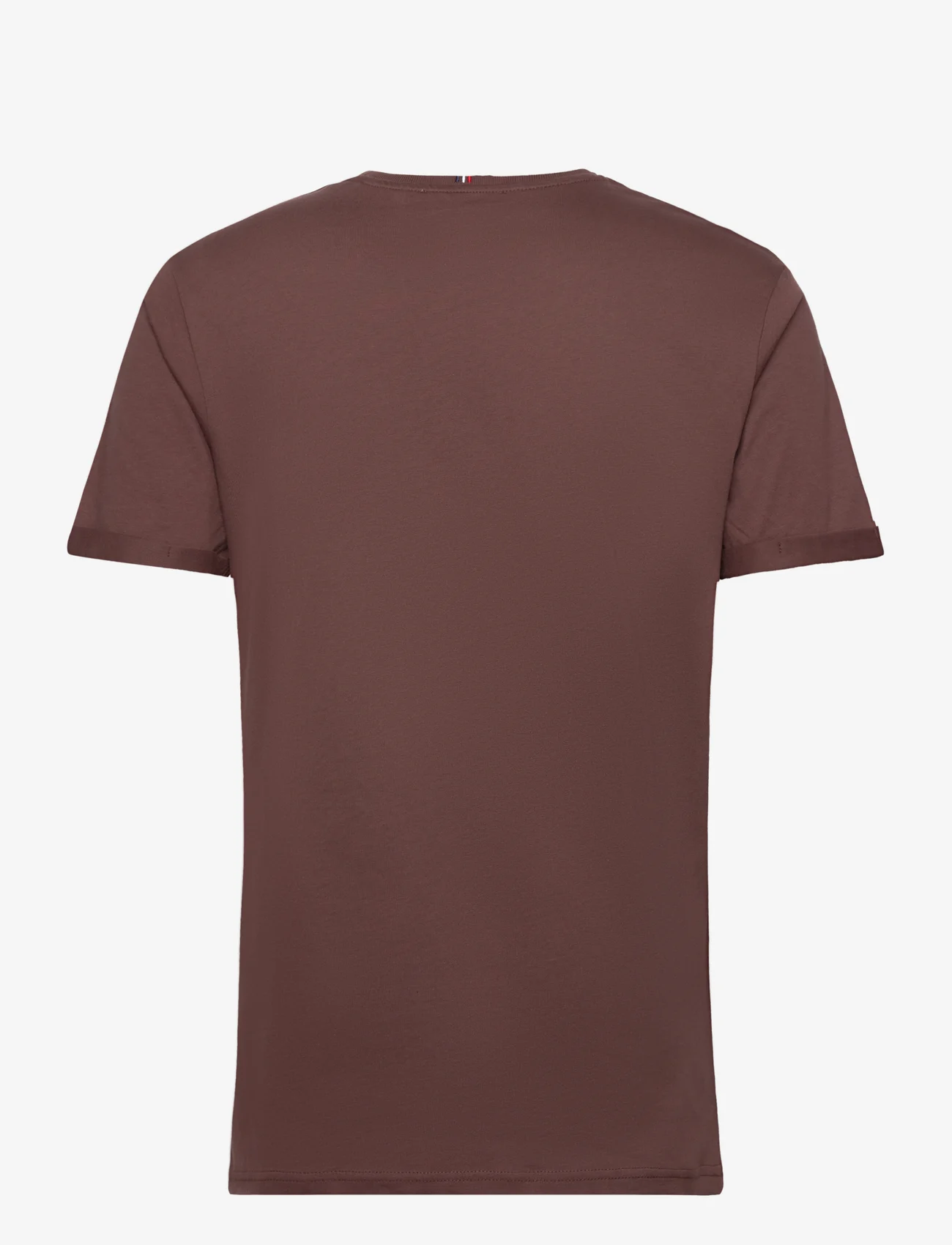Les Deux - Nørregaard T-Shirt - Seasonal - najniższe ceny - ebony brown/orange - 1
