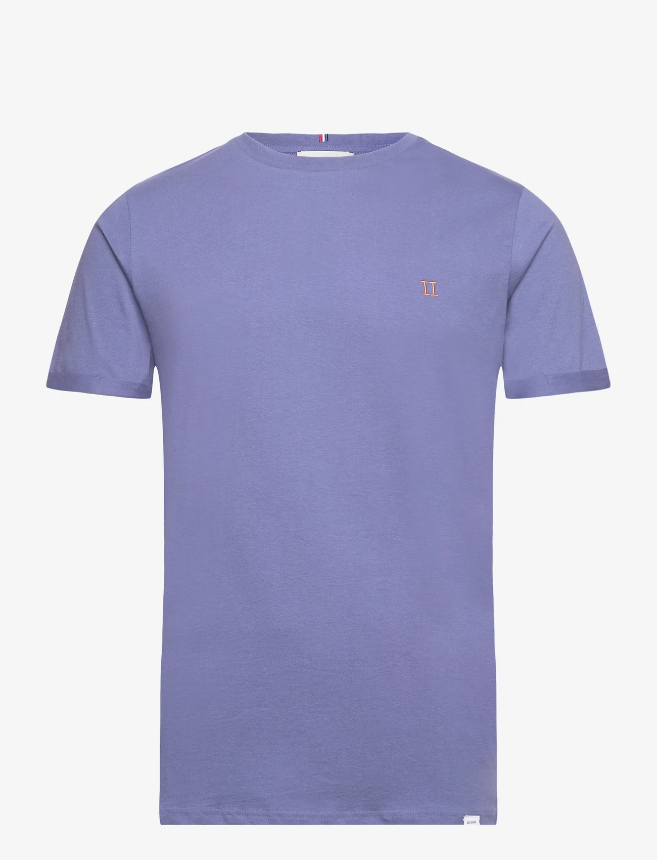 Les Deux - Nørregaard T-Shirt - Seasonal - lägsta priserna - fjord blue/orange - 0