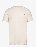 Nørregaard T-Shirt - Seasonal - IVORY MELANGE/ORANGE