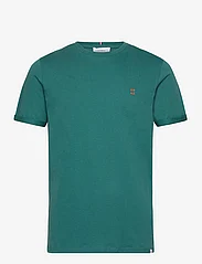 Les Deux - Nørregaard T-Shirt - Seasonal - basic t-shirts - pacific ocean/orange - 0