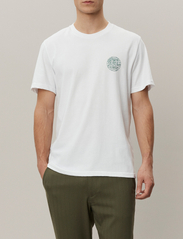 Les Deux - Globe T-Shirt - nordic style - white/dark ivy green - 0