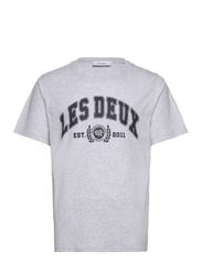 University T-Shirt - SNOW MELANGE/DARK NAVY