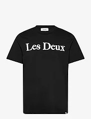 Les Deux - Charles T-Shirt - marškinėliai trumpomis rankovėmis - black/white - 0