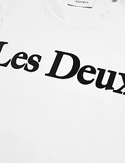 Les Deux - Charles T-Shirt - kortärmade t-shirts - white/black - 2