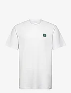 Piece Pique T-Shirt - WHITE/PACIFIC OCEAN
