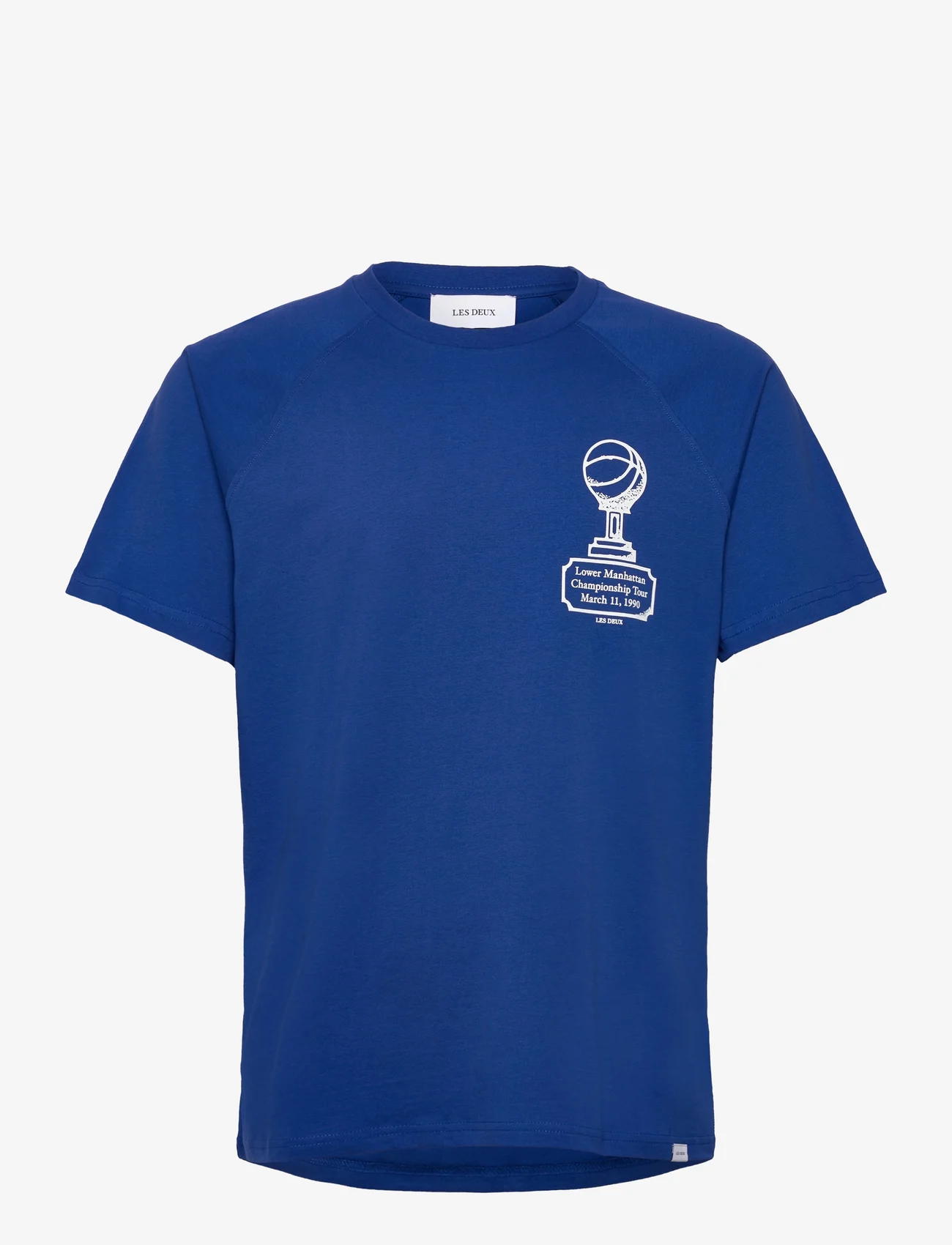Les Deux - Tournament T-Shirt - marškinėliai trumpomis rankovėmis - surf blue/white - 0
