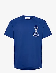 Les Deux - Tournament T-Shirt - kortermede t-skjorter - surf blue/white - 0