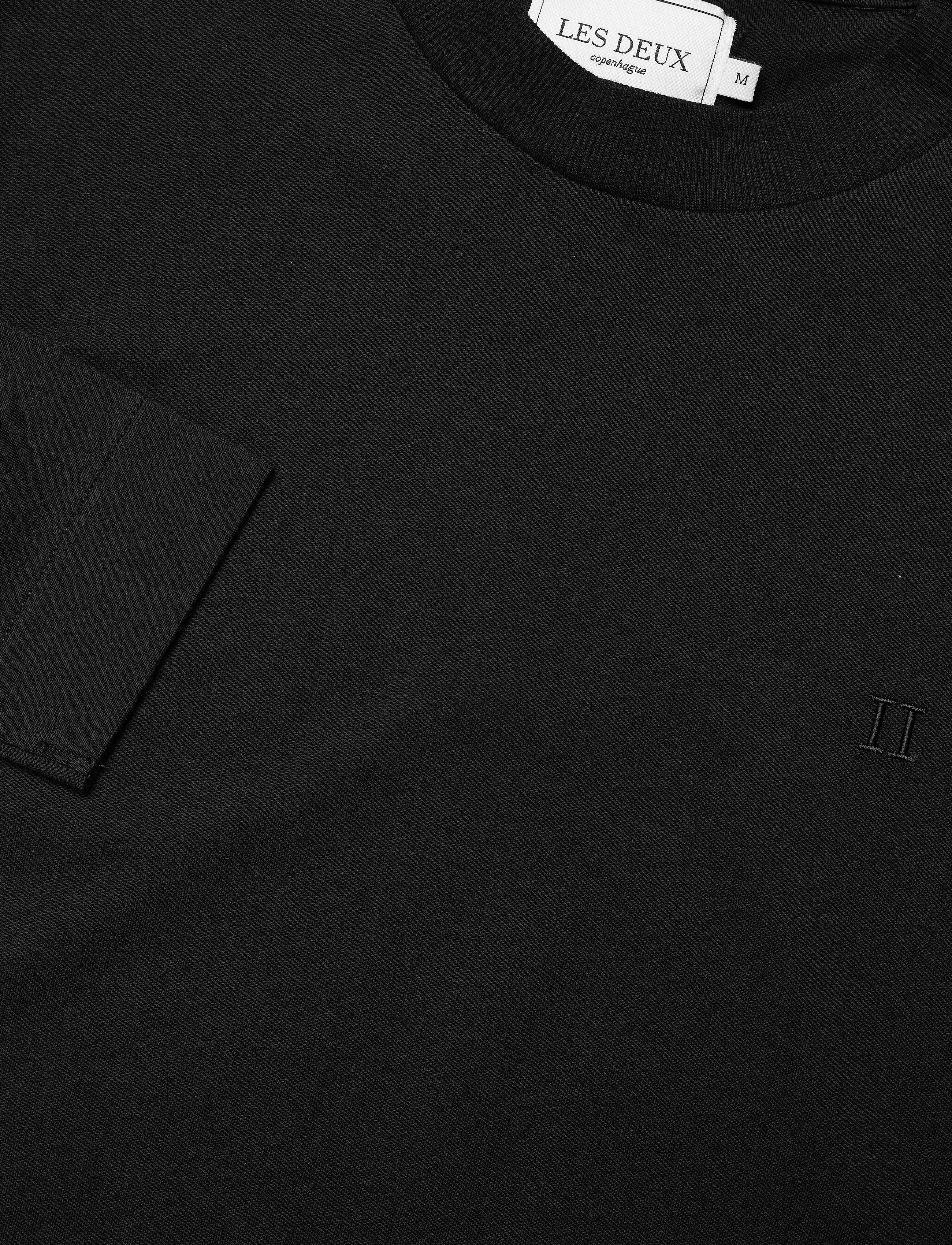 Les Deux - Aron Wool LS T-Shirt - black - 2