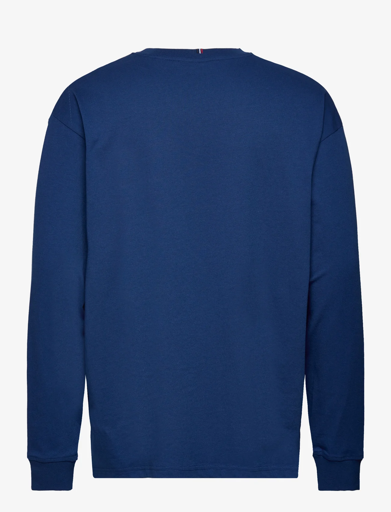 Les Deux - Diego LS T-Shirt - basic t-shirts - high blue/white - 1