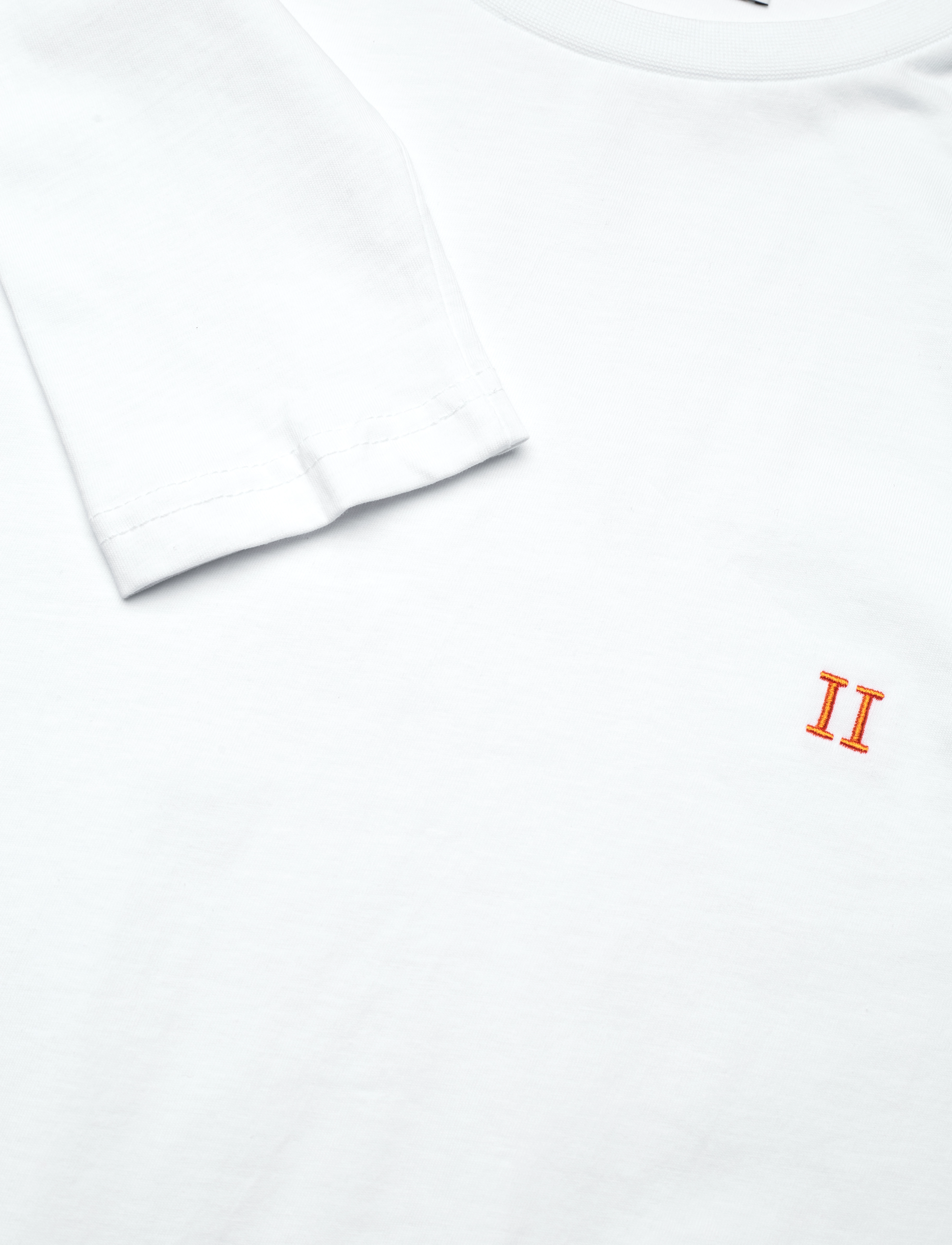 Les Deux - Nørregaard LS T-Shirt - white/orange - 3