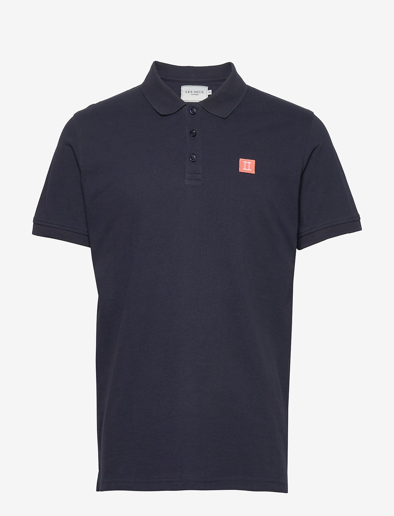 Les Deux - Piece Polo - dark navy/papaya - 0