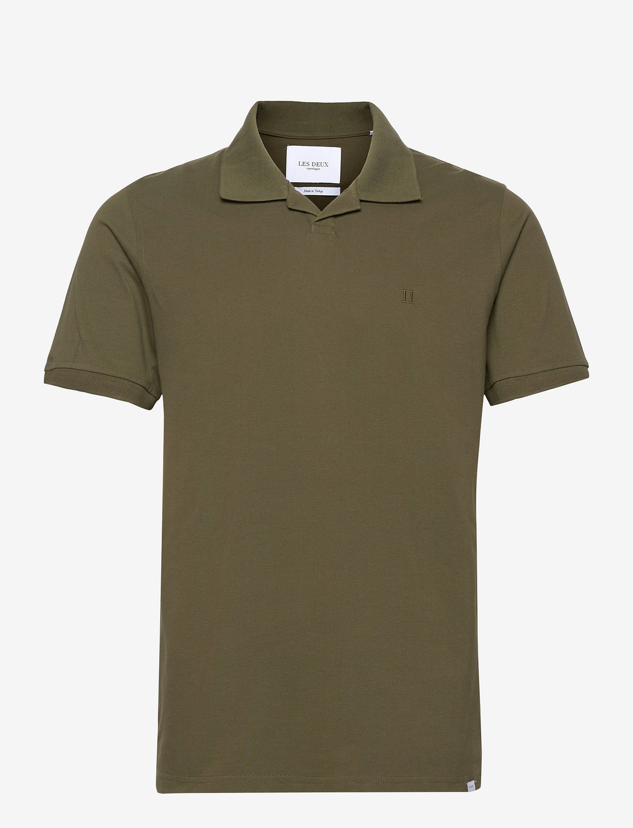 Les Deux - Piqué Polo - short-sleeved polos - olive night - 0