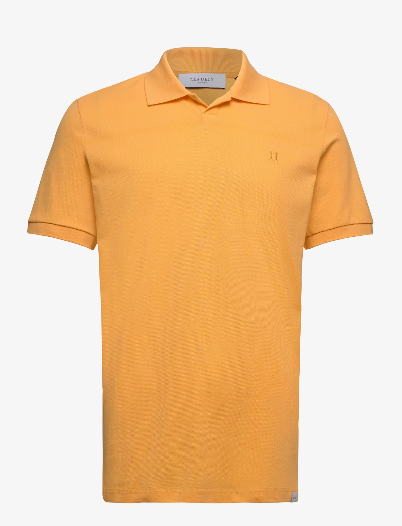 Les Deux - Piqué Polo - short-sleeved polos - yellow - 0