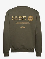 Les Deux - Community Sweatshirt - sweatshirts - pine green/mustard yellow - 1
