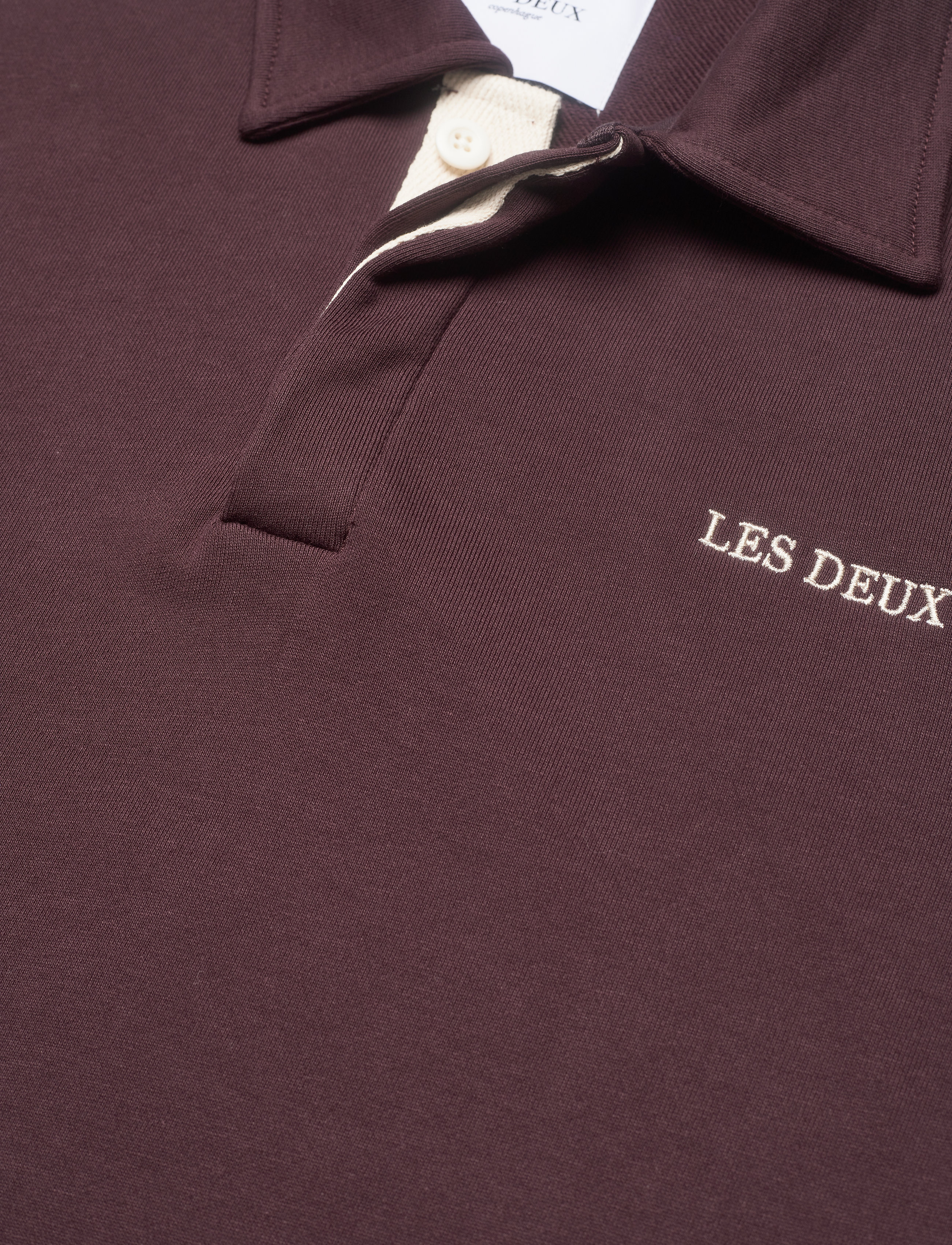 Les Deux - Dallas Rugby Sweatshirt - dark burgundy - 2