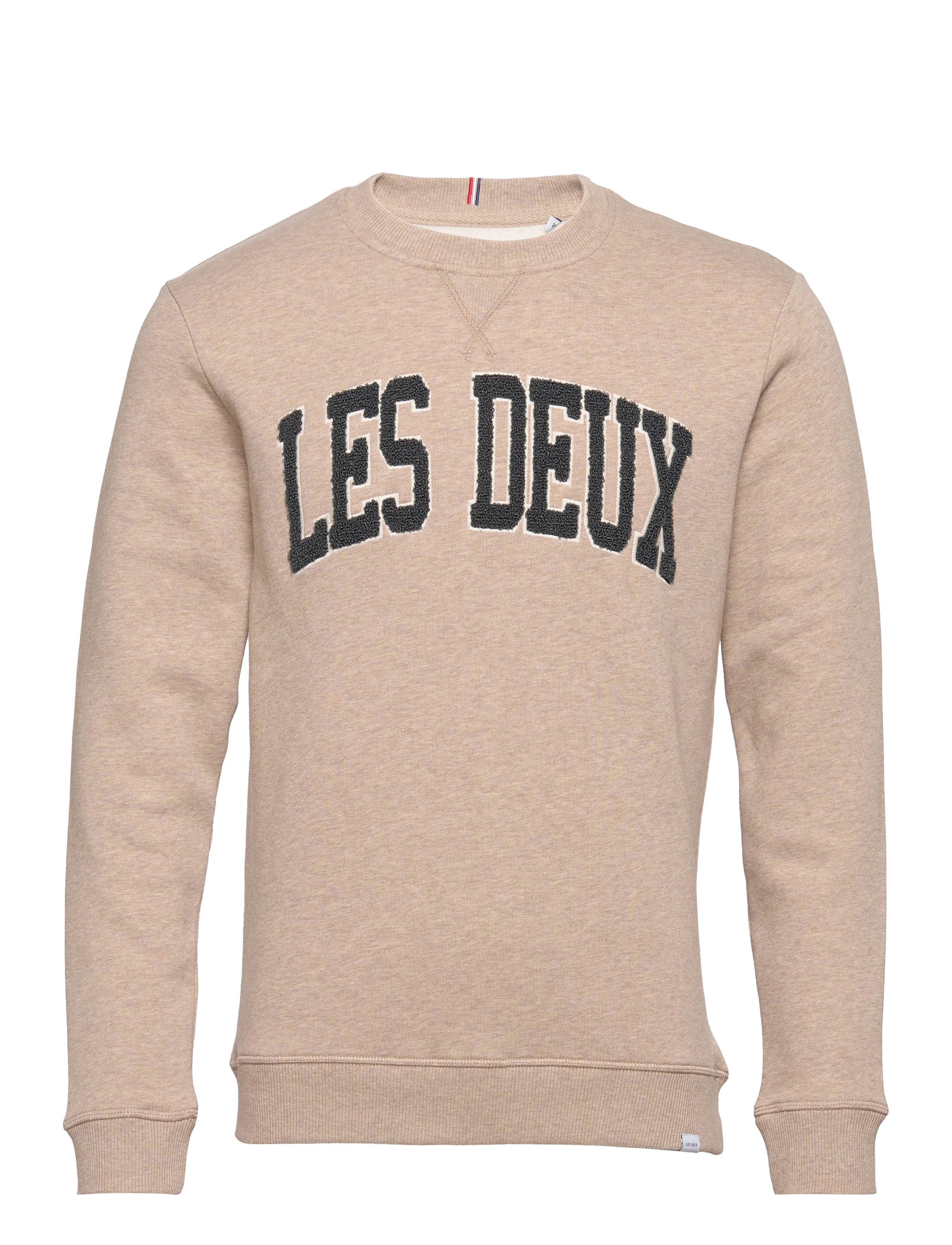 Crane Sweatshirt - DARK SAND MELANGE/THYME GREEN