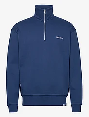 Les Deux - Diego Half-Zip Sweatshirt - sweatshirts - high blue/white - 0