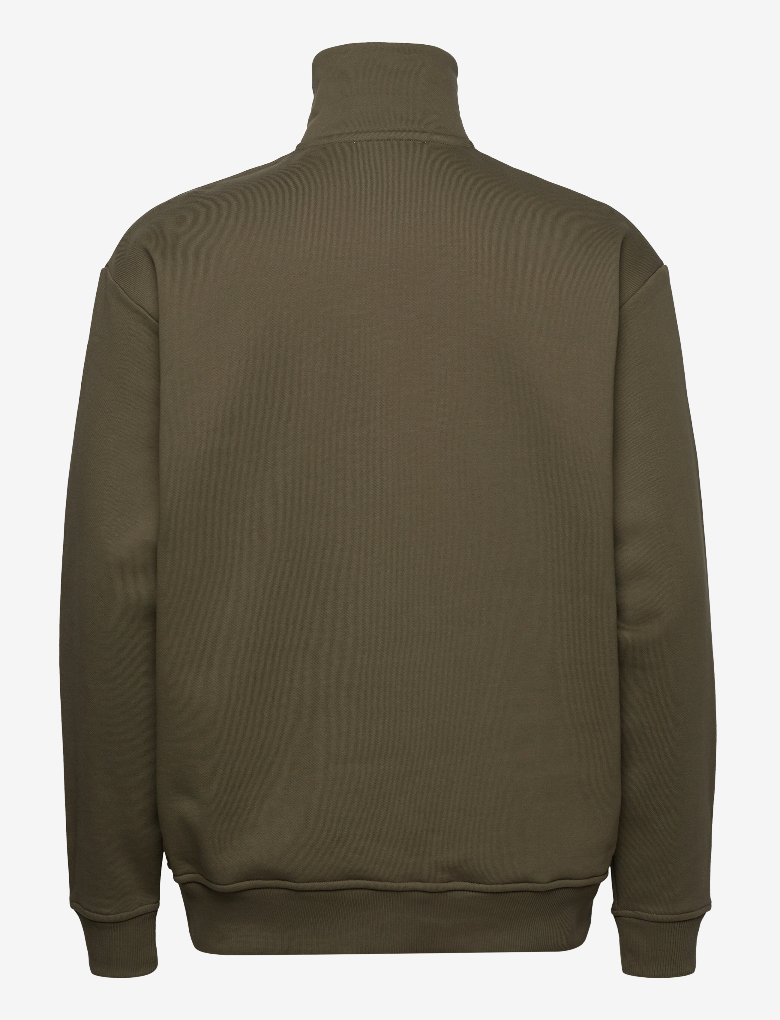 Les Deux - Diego Half-Zip Sweatshirt - olive night/rosin - 1