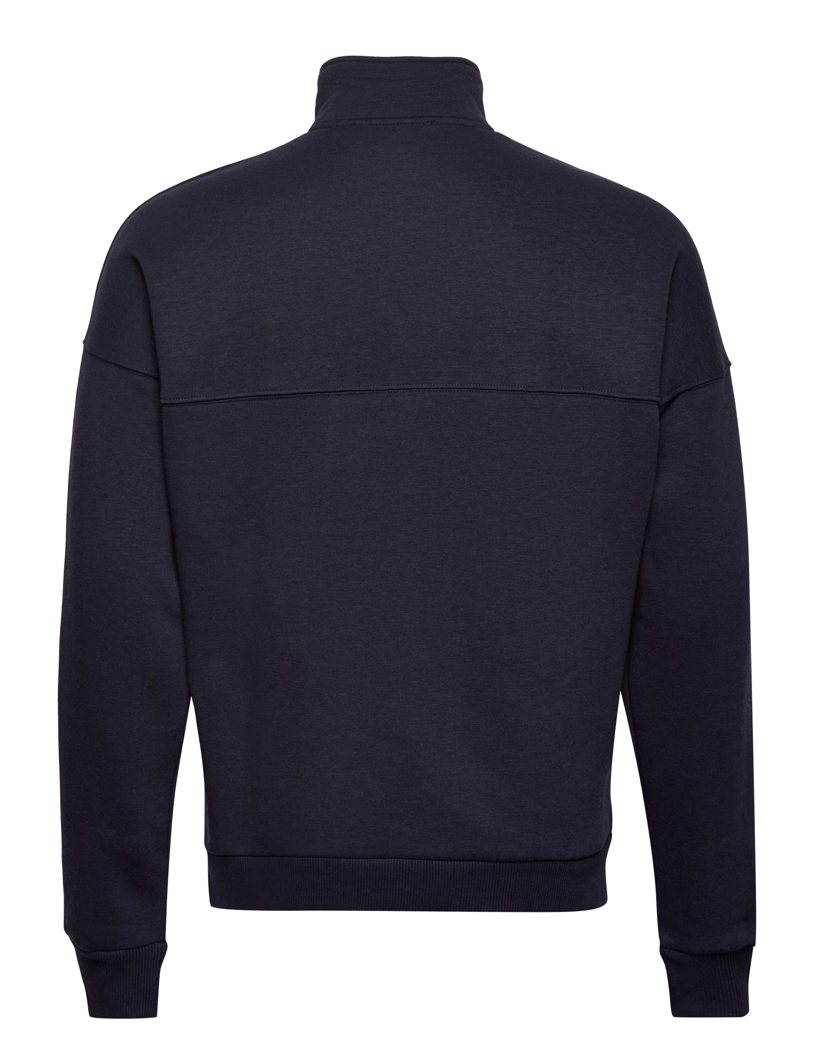 Les Deux - Carter Wool Halfzip Sweatshirt - dark navy/ivory - 1