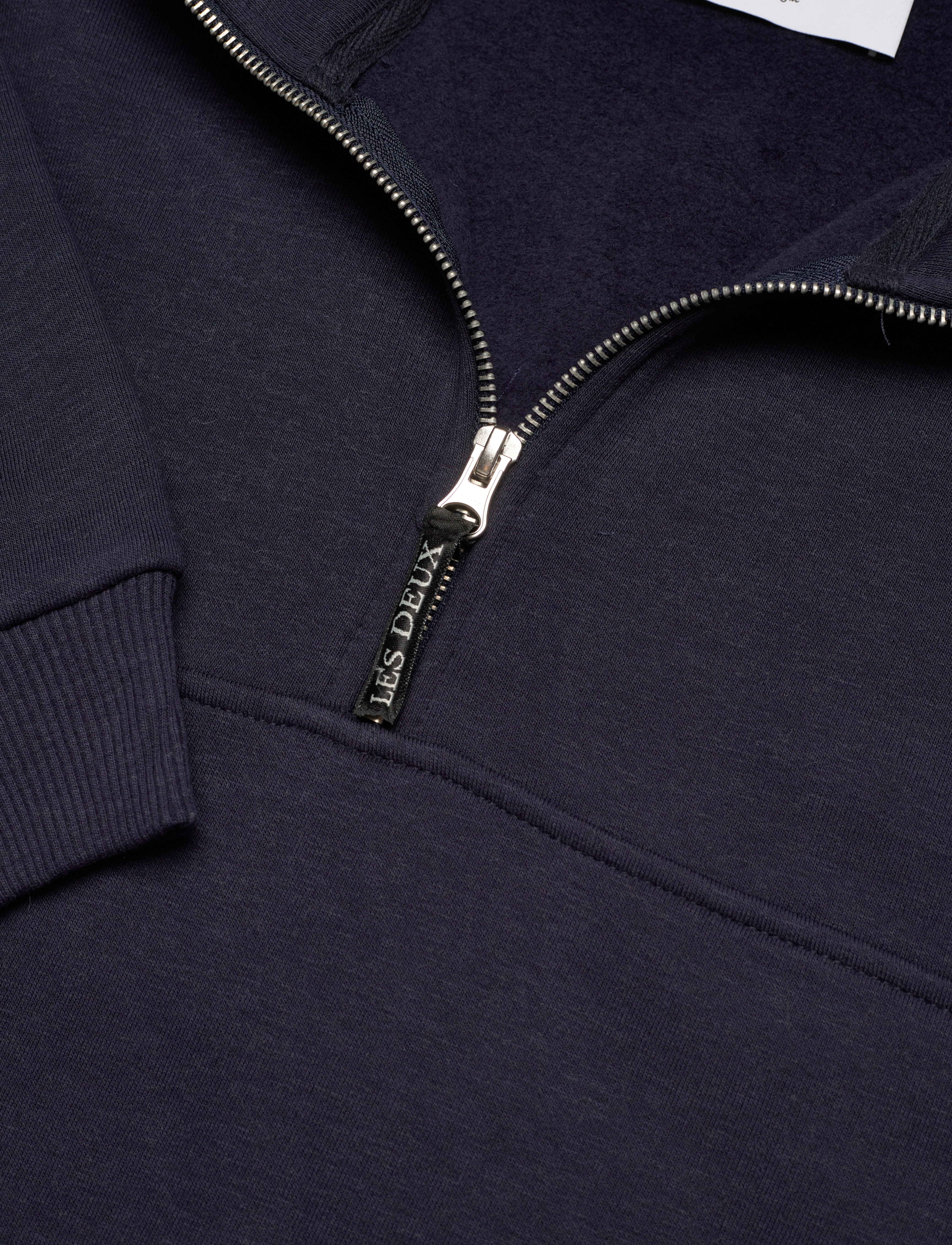 Les Deux - Carter Wool Halfzip Sweatshirt - dark navy/ivory - 2