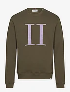 Encore Bouclé Sweatshirt - OLIVE NIGHT/LIGHT ORCHID