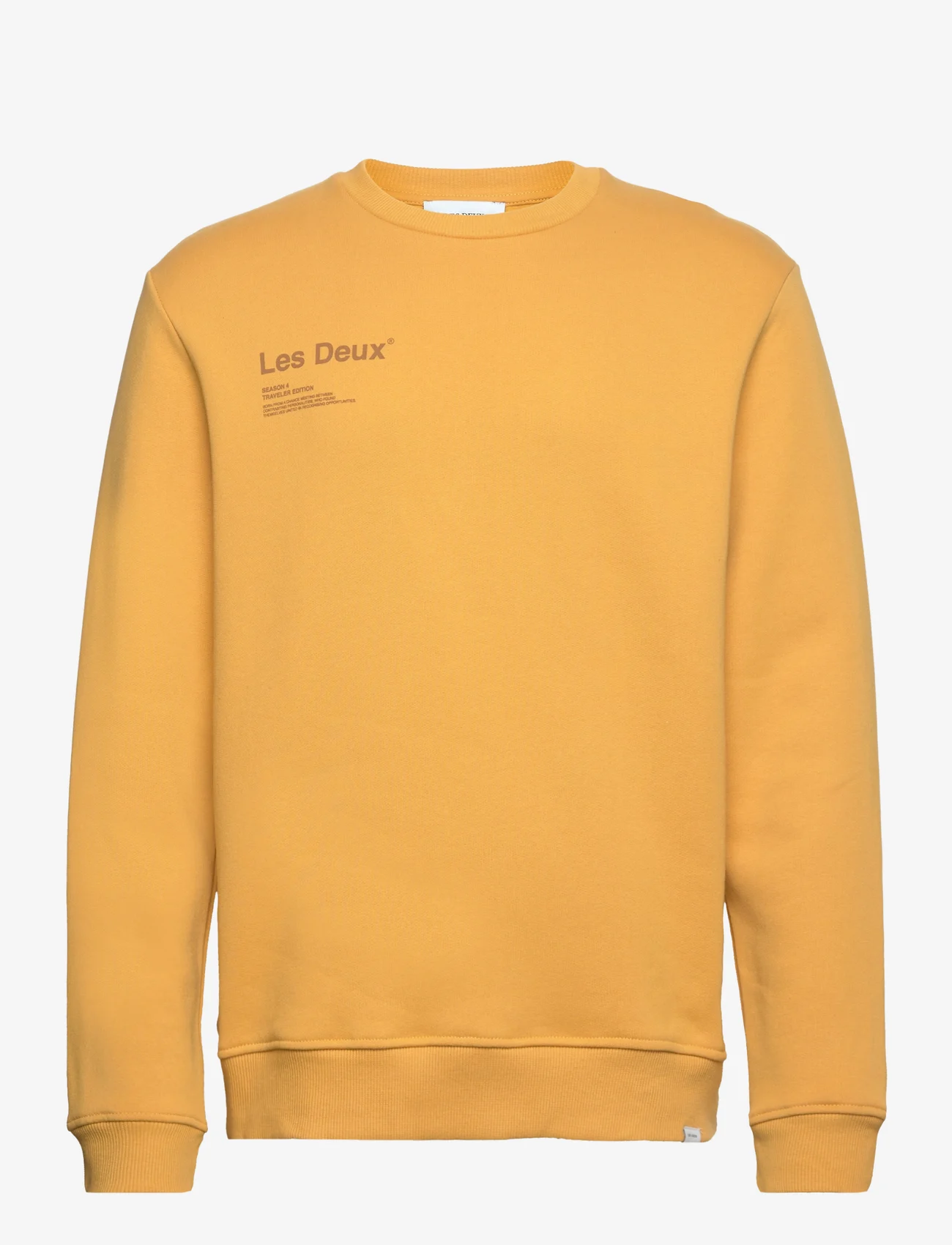 Les Deux - Brody Sweatshirt - sweatshirts - mustard yellow/honeycomb - 0