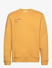 Les Deux - Brody Sweatshirt - sweatshirts - mustard yellow/honeycomb - 0