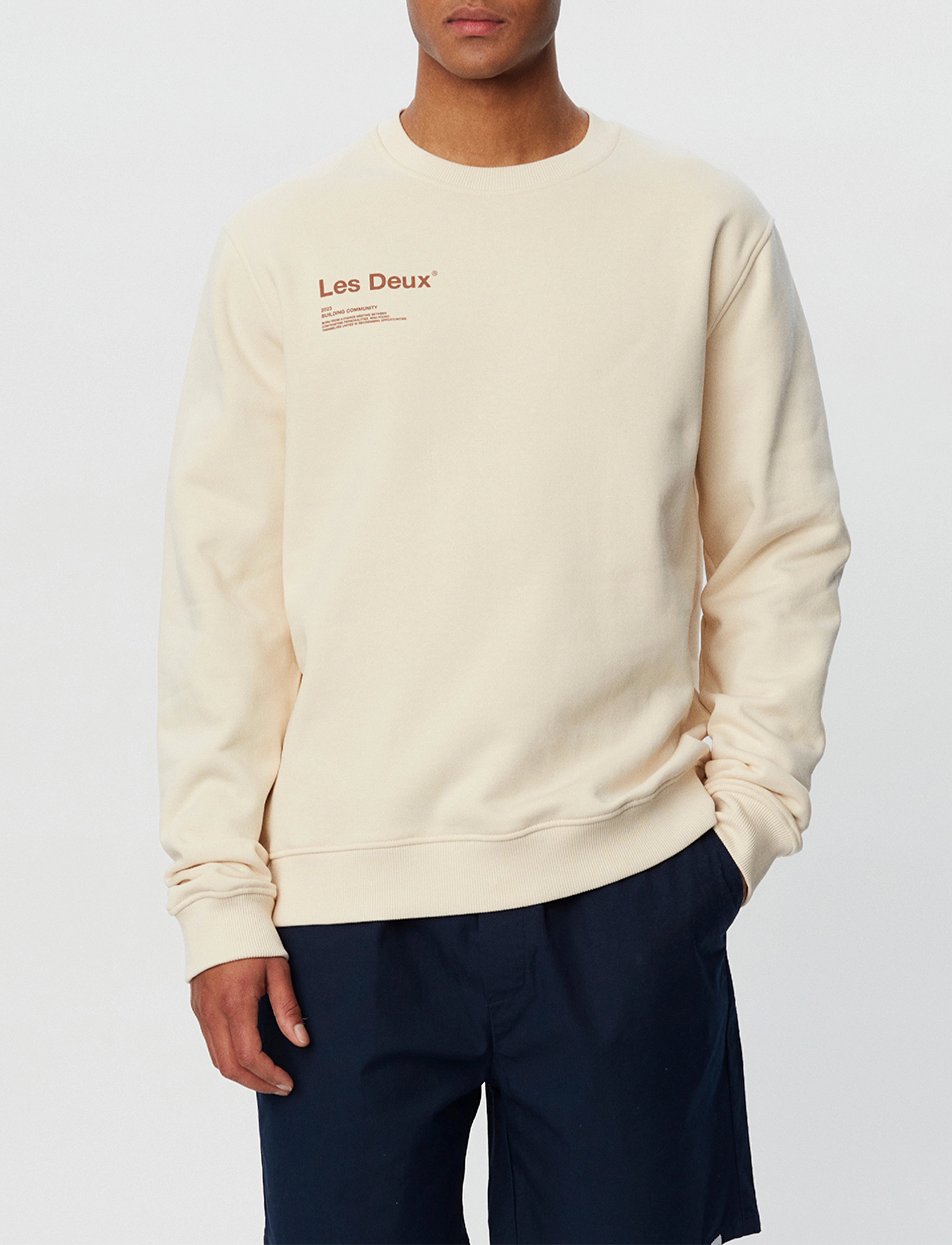 Les Deux - Brody Sweatshirt - ivory/burnt clay - 1