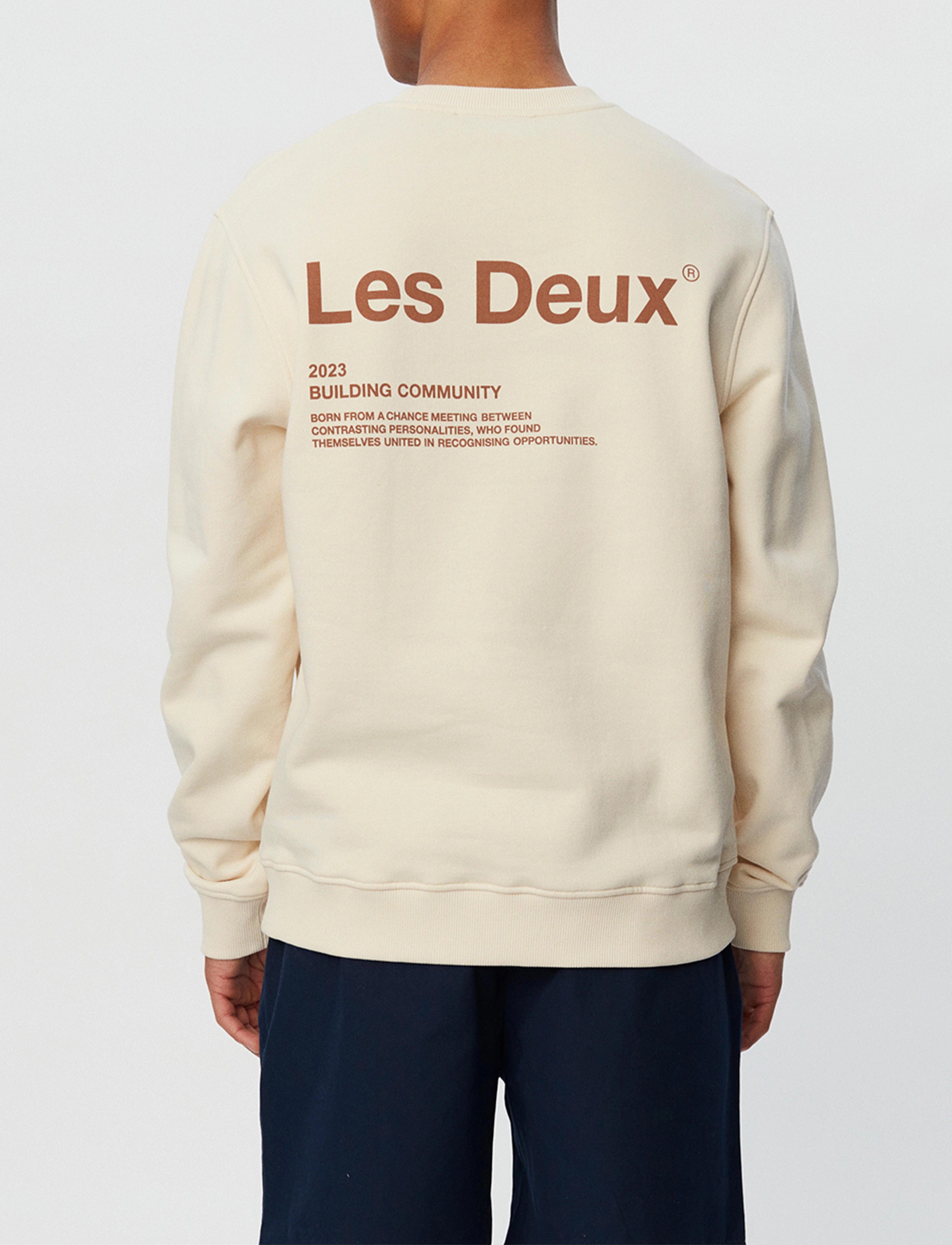 Les Deux - Brody Sweatshirt - ivory/burnt clay - 2